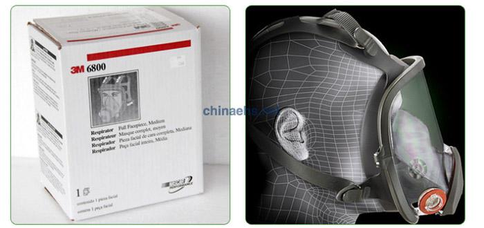 3M 6800 防甲醛粉尘全面型防护面罩